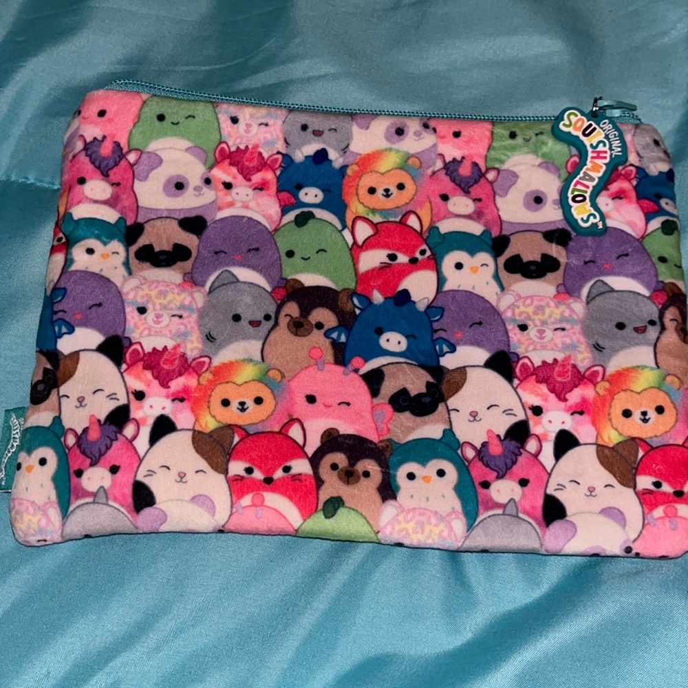 Squishmallows Character Printed Plush Pencil Pouch